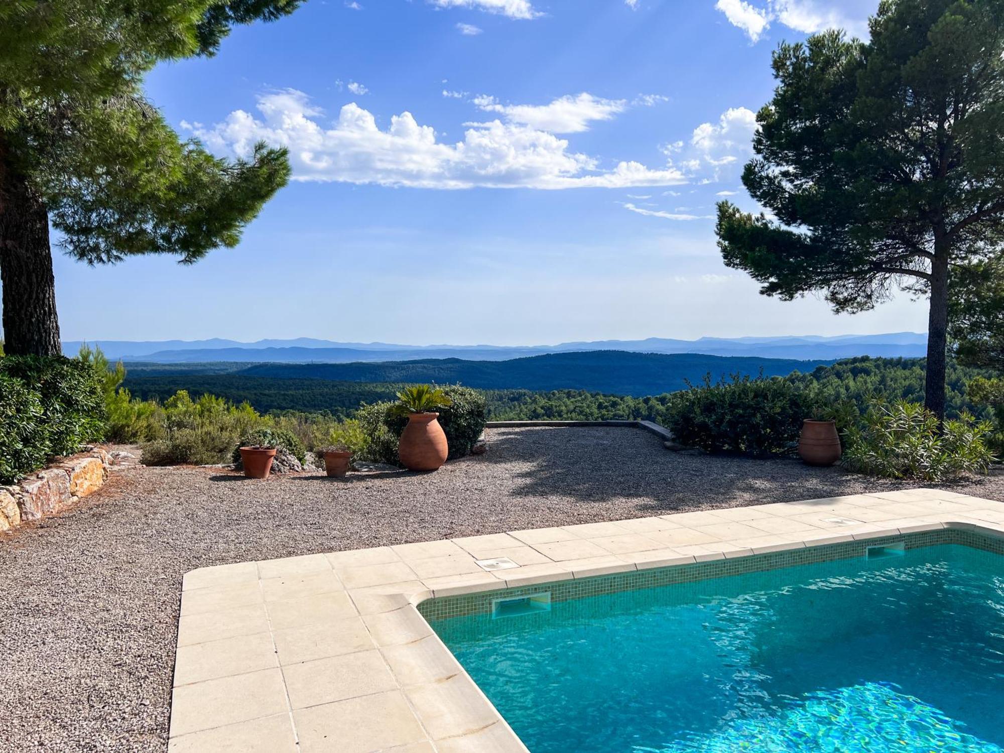 Villa "Le Sortilege" Vue Panoramique Et Piscine Tourtour Exterior foto